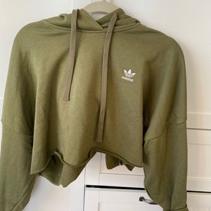 Adidas crop top hoodie